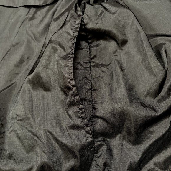 Eddie Bauer EBTEK Ripstop Windbreaker Jacket Mens Size M Black Full Zip Hooded - Picture 4 of 14